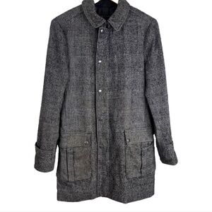 rag & bone Plaid Wool Heritage Coat Mens 36 Abraham Moon British Cloth Alpaca